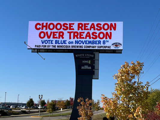 4 Words That Might Work:  "Choose Reason Over Treason"