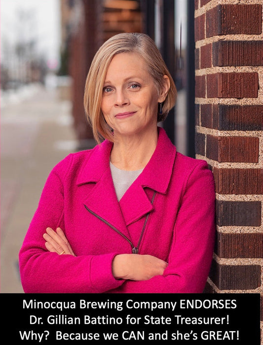 Minocqua Brewing Company Endorses Dr. Gillian Battino for State Treasurer