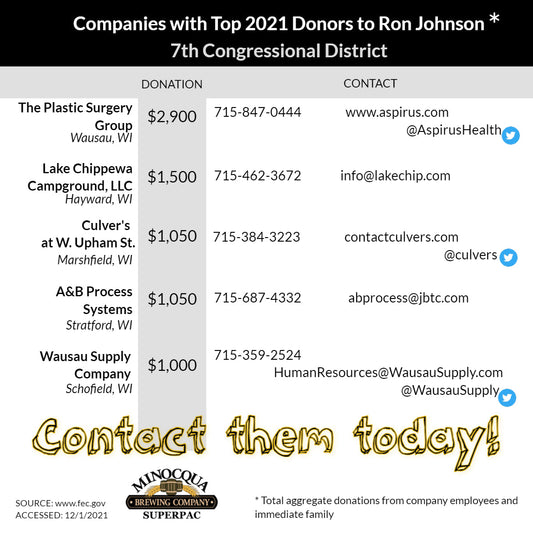 Up North Johnson Donors, Lawsuit Updates, and Optimism ala Sam Cooke