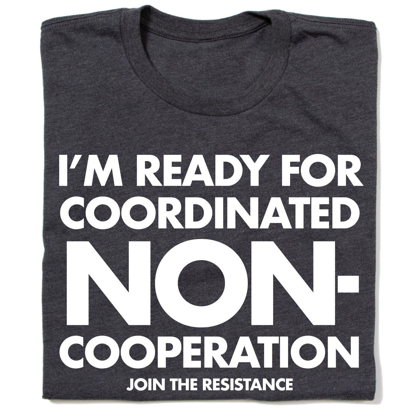 Coordinated non-cooperation t-shirt