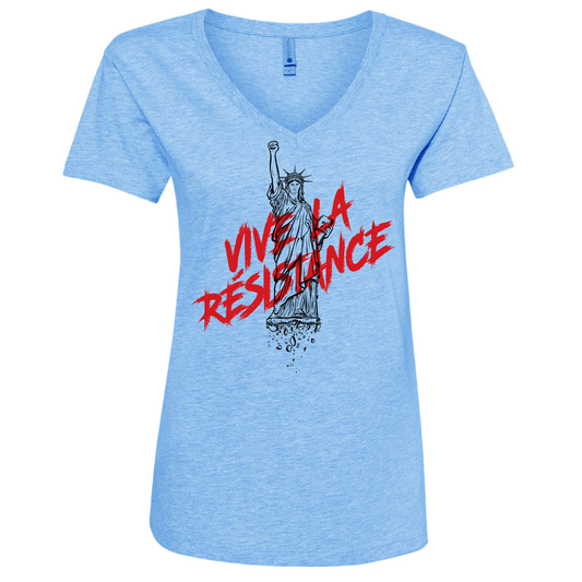 Vive la Résistance Snug Fit V-Neck T-Shirt