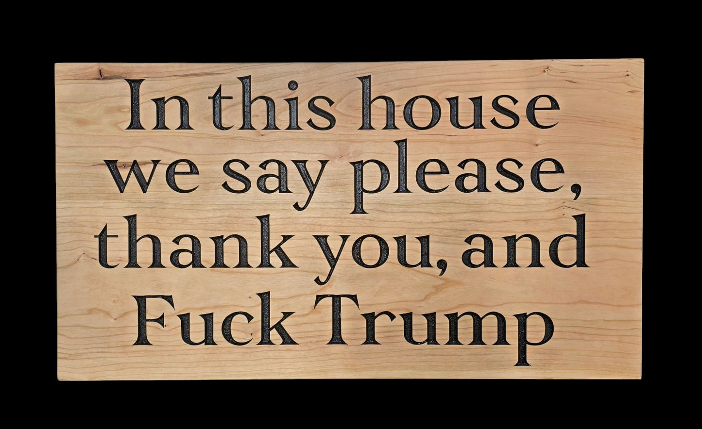 fuck-trump-wood-sign