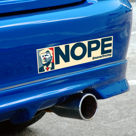 Nope Never Trump Bumper Sticker